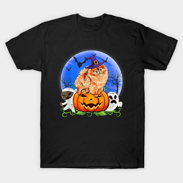Pomeranian Halloween Costume Funny T-Shirt by SabraAstanova